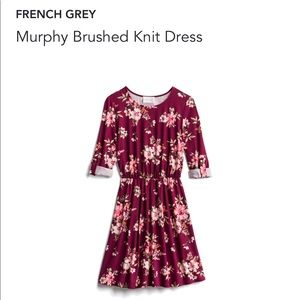 Soft, floral French Grey dress